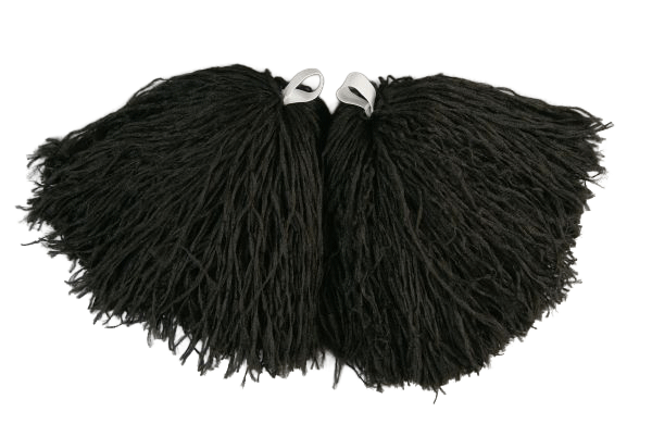 Черни Мажоретни Помпони - 30 см.