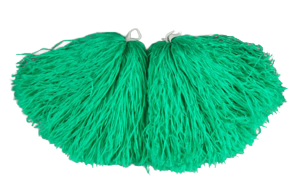 Мажоретни помпони зелени