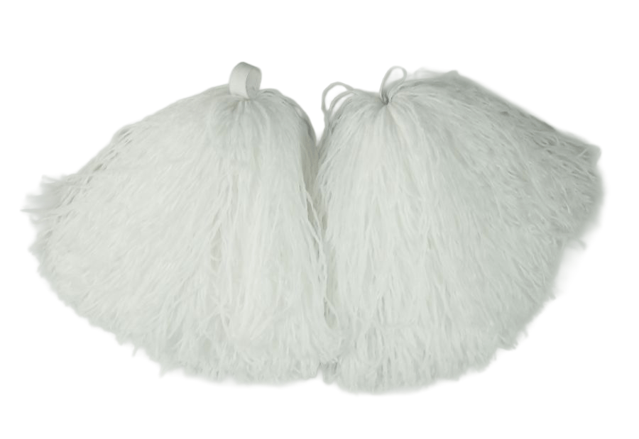 Мажоретни Помпони Бели 30 см