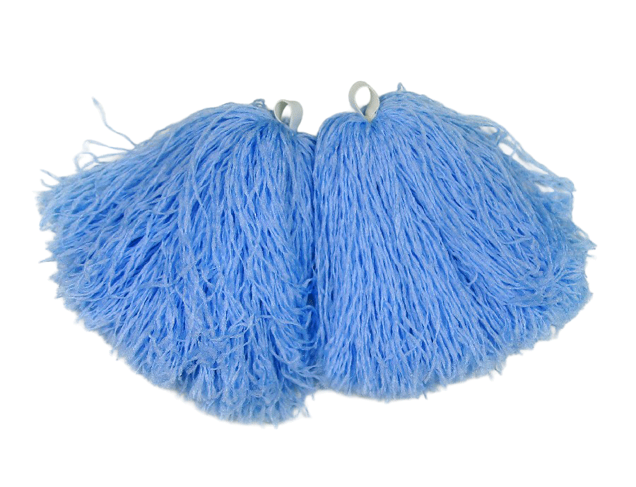 Мажоретни Помпони Светло Синьо 30 см