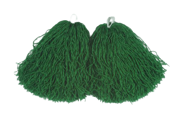 Мажоретни помпони тъмно зелено- 30 см.