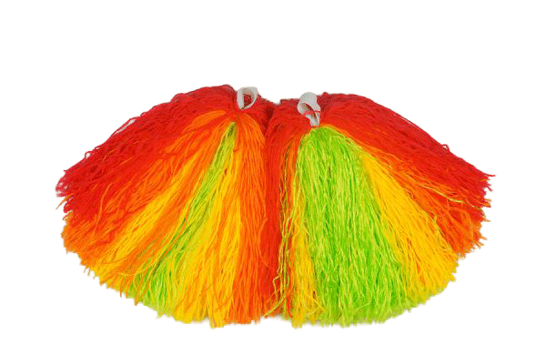 Мажоретни Помпони Дъга 30 см